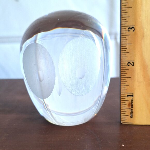 Clear Crystal Small MCM Owl - 3.5" - Picture 5 of 5